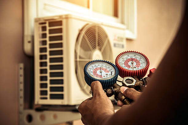 Professional Ductwork Repair technician working in Walden, NY